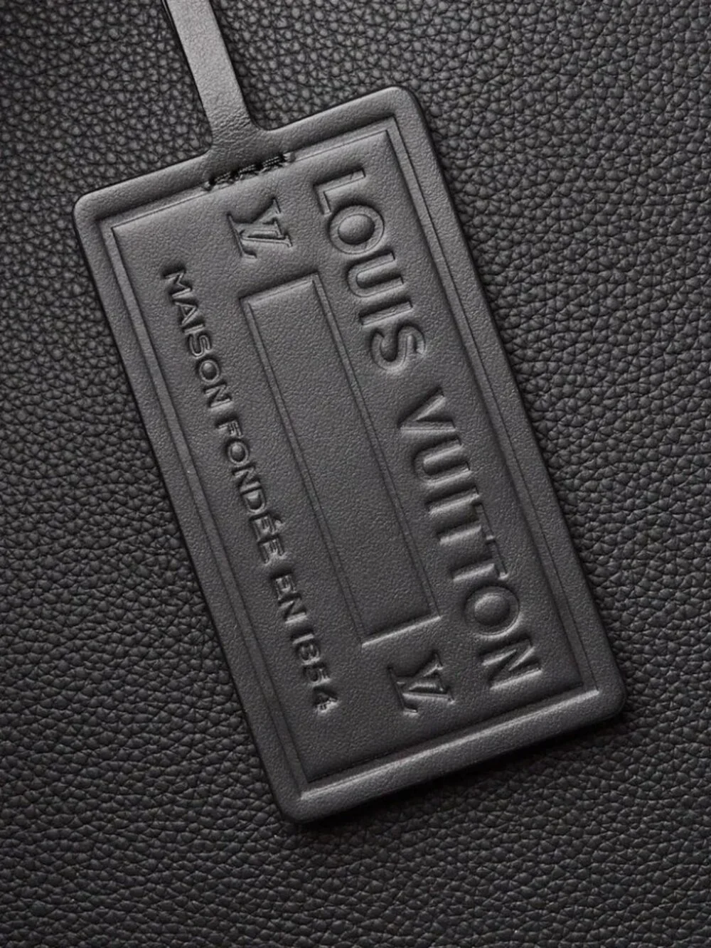 Louis Vuitton Black Aerogram Leather Takeoff Messenger Bag